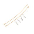 thumbnail image 2 of fastboy Metal Clip R Pin Rod With Anti-lost Rope For Convenient Connectivity Anti-lost Car Shell Rope golden 1:10 1 Pc, 2 of 6
