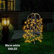 Vacemry Ground Mounted Solar Light 100 LED Firecracker Light Outdoor Landscape Lighting Solar Powered Yard Lights For Garden Pathway Lawn Patio Decoration
