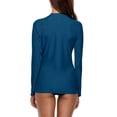 thumbnail image 4 of Charmo Womens Rash Guard Shirt Long Sleeve Raglan Sun Protection Swim Shirt Bathing Suit UPF 50, 4 of 6