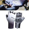 thumbnail image 3 of Vélo Anti-Transpiration Sans Doigts Anti-Respirant Absorption des Chocs Blanc m, 3 of 8