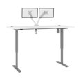 thumbnail image 1 of Bureau assis-debout 72L avec Support Double pour Moniteurs Upstand de Bestar, blanc, 1 of 6