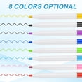 thumbnail image 3 of Uxcell Whiteboard Pen, 0.5-1mm Fine Tip Dry Erase Black White Board Markers, 24Pcs, 3 of 6
