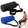 thumbnail image 1 of Lumbar Roll Pillow For Lower Back Support – Memory Back Support Cushion With Elastic Strap Washable Cover – Ergonomic Neck Roll Pillow For Chair Car Travel – 11 Inch, 1 of 9