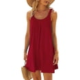 thumbnail image 2 of 2025 Robe de Plage pour Femmes Bikini Décontractée Robe Courte pour Femmes Tenue de Plage Couvre-Maillots Décontractée Robe Chemise de Vacances Courte Été, 2 of 6
