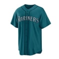 thumbnail image 2 of Men's Seattle Mariners Baseball Jersey RODRIGUEZ 44# HERNANDEZ 34# LEWIS 1# Adult Replica Player Name Navy Jersey, 2 of 4