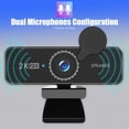 thumbnail image 4 of Riwcyla 1440P HD Webcam Computer Webcam with Microphone USB PC 120,degree Wide Angle with Dual Speakers Free Drive for Recording Calling Conferencing Gaming Compatible with Windows iOS Android, 4 of 6