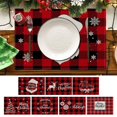 thumbnail image 4 of Table Chargeurs Ensemble de Table de Cuisine Ronde Petite pour 4 Sets de Table pour Table à Manger Table Ronde Haute Petite Ensemble de Table de Cuisine pour 4 Sets de Table Ronde pour 10 Sets de Table de Noël Nappe en Lin, 4 of 4