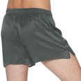 thumbnail image 4 of Intimo Boxeurs Classiques en Soie pour Hommes, Gris Ardoise, Grand, 4 of 6
