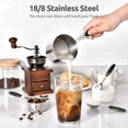 thumbnail image 3 of U-Taste 18/8 Stainless Steel Measuring Cups and Spoons Set: 10 Pieces Metal Stacking Kitchen Baking Cooking Food Measure Set 5 Cups 5 Spoons with Strengthened weld joints (Black), 3 of 10