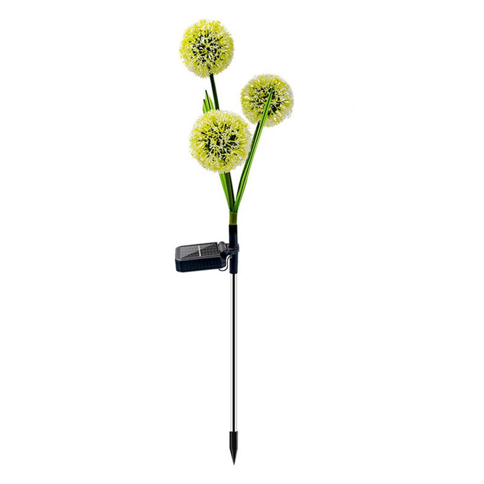 TopLLC Solar Lights Outdoor 2PC Solar Powered Dand-elion Solar LED Lights Outdoor LED Lamps For Garden Backyard-wn Land-scape Decoration Illuminations Waterproof Solar Garden Lights
