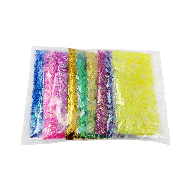 Slime Supplies Kit - 11 Colors Sugar Paper, DIY Filler, Flower/Heart Shapes, Safe Injection Molding, Smooth Edges, for Kids' Parties, Creative Decoration, Environmentally Friendly