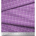 thumbnail image 2 of Soimoi Poly Crepe Fabric Check Block Print Fabric by Yard 42 Inch Wide, 2 of 2
