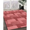 thumbnail image 3 of Ahgly Company Tapis d'Intérieur Lavable en Machine Carré Rouge, 4 Pieds Carré, 3 of 7
