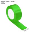 thumbnail image 2 of Unique Bargains 1.5 Inch Wide 24 Yards Satin Ribbon, 2 Pack Double Face Solid Crafts Roll for Party Home DIY Wrapping Decoration, Green, 2 of 6