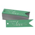 thumbnail image 1 of Inkdotpot Real Silver Foil Made With Love Text Tags Favor Hang Paper Tags 100 Pieces, 1 of 6