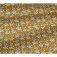 thumbnail image 5 of oneOone Viscose Jersey Fabric Rabbit Block Printed Craft Fabric BTY 60 Inch Wide, 5 of 5