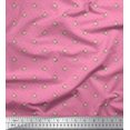 thumbnail image 1 of Soimoi Poly Georgette Fabric Leaves & Rose Floral Fabric Prints By Yard 52 Inch Wide, 1 of 3