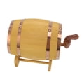 thumbnail image 4 of Wood Wine Barrel, Increasing Color Exquisite Workmanship Pine Brewing Barrel with Faucet for Spirits for Beer, 4 of 7