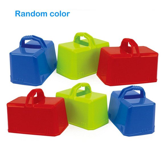 6Pcs Snow Brick Molds Plastic Brick Shape Mold Snow Sand Molds Outdoor Beach Castle Toys