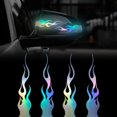 thumbnail image 1 of 4 Pcs 5.9'' Flame Reflective Autocollant pour Voiture de Course Ordinateur Portable skateboard Decal, 1 of 10
