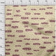 thumbnail image 3 of oneOone Velvet Beige Fabric Geometric Rounded Rectangle Quilting Supplies Print Sewing Fabric By The Yard 58 Inch Wide, 3 of 4