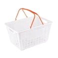 thumbnail image 1 of DOLITY Panier d'Achats Panier d'Épicerie Ergonomique Polyvalent Robuste Paniers de Rangement avec Poignée pour Jouets Fruits Cosmétiques Garde-Robe Garage Orange, 1 of 8
