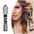 thumbnail image 1 of 3in1 Hot Air Styler Rotating Hair Dryer Brush Frizz Technology Straightening Drying Curling 3 Heat Settings 360° Rotation Interchangeable Brushes, 1 of 4