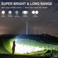 thumbnail image 2 of Rechargeable Led Flashlights, 90000 High Lumens Super Bright Flashlight, Tactical Xhp90 Flashlight With 5 Modes, Zoomable, Military Grade Waterproof F, 2 of 5