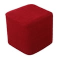 thumbnail image 4 of 10"-13" Stretch Ottoman Slipcover Footstool Footrest Living Room Soft Cover red, 4 of 8
