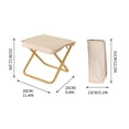 thumbnail image 2 of Chaise Pliante d'Extérieur, Tabouret de Camping Portable, Siège de Pêche Léger, Conception Pliable Compacte, Tissu Durable Résistant aux Déchirures, Cadre en Acier Robuste, Capacité de 220 Lb, pour le Camping, la Randonnée, la Plage, le Pique-Nique, 2 of 2