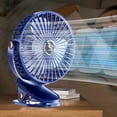 thumbnail image 2 of New Usb Small Fan Elementary School Dormitory Portable Mini Charger Table Clip Home Electric Fan Portable Fan Digital Display Version Rechargeable Fan Portable & Battery Powered Fans, 2 of 6