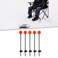 thumbnail image 4 of jinwen 5 Pcs Canne à Pêche sur Glace Pointe Supérieure Ressort Boule Rouge pour Accessoires de Pêche Grande, 4 of 9