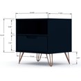 thumbnail image 2 of Manhattan Comfort Rockefeller 1.0 Table de Nuit Moderne, Tatiana Bleu Minuit, 2 of 5