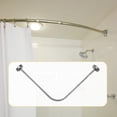 thumbnail image 3 of Tringle de Douche Courbée pour Salle de Bain, Antirouille, Réglable, Tringle de Rideau de Douche Courbée Télescopique, Tringle de Douche Courbée pour Buanderie, Magasin de Vêtements, Maison 70cm-95cm, 3 of 8