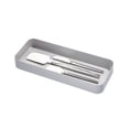 thumbnail image 3 of iDesign Gray Eco BPA-Free Recycled Plastic 6" Kitchen Drawer Organizer Bin - 6" x 15" x 2", 3 of 3