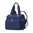 thumbnail image 1 of Lipstore Diaper Bag Backpack Pacifier Case Portable Wear Resistant with Straps Travel Bag Blue, 1 of 8