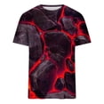 thumbnail image 4 of Styesk T-Shirts pour Homme Décontractés Mode Col Rond Chandail Imprimé T-Shirt Manches Courtes Hauts, 4 of 5