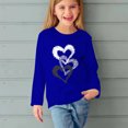 thumbnail image 5 of RXIRUCGD Chemises à Manches Longues pour Filles, Col Rond Mignon, Blouses Décontractées Élégantes (Bleu, Taille : 3 Ans), 5 of 5