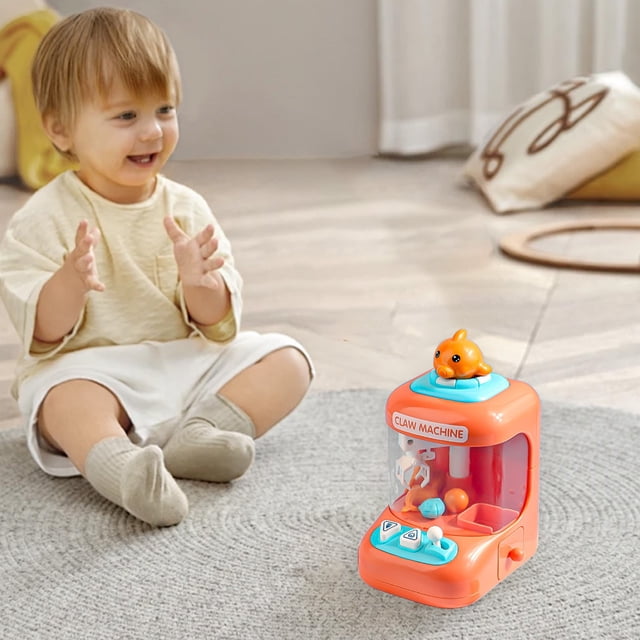 Hxlamzoo Kids Toys Portable Mini Claw Machine Toy for Kids with Interactive and Light Effects Encourages Hand Eye Coordination and Fine Motor Skills Development Toys Clearance Sale