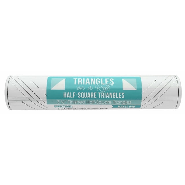 It's Sew Emma Demi-triangles Carrés sur un Rouleau-50 Pieds 3.5 Pouces Taille Finie