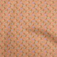 thumbnail image 1 of oneOone Tissu Popeline Coton Orange Dinosaure Coloré Matériel de Robe Imprimé Tissu au Mètre 42 Pouces de Large, 1 of 5