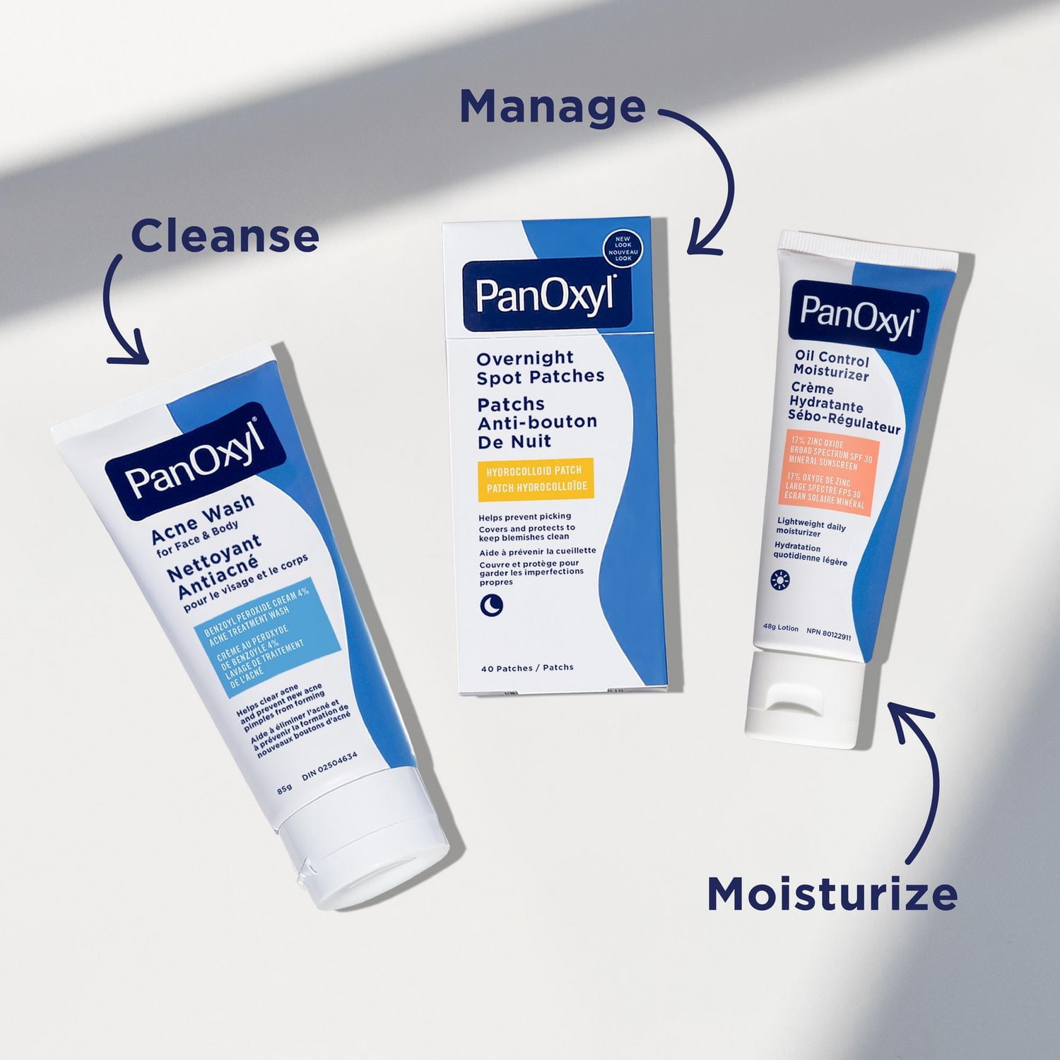Nettoyant anti-acné PanOxyl, peroxyde de benzoyle 4 %, aide à éliminer l’acné