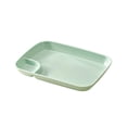 thumbnail image 1 of Fareti Large Divided Plates, Unbreakable Dinnerware Lunch Trays, Lightweight Reusable Plastic Compartment Plates, Microwave and Dishwasher Safe, 1 of 4