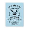 thumbnail image 1 of Scripture Walls An Excellent Wife Proverbs 12:4 Bible Verse Canvas Christian Wall Art Ready To Hang Unframed, 1 of 7