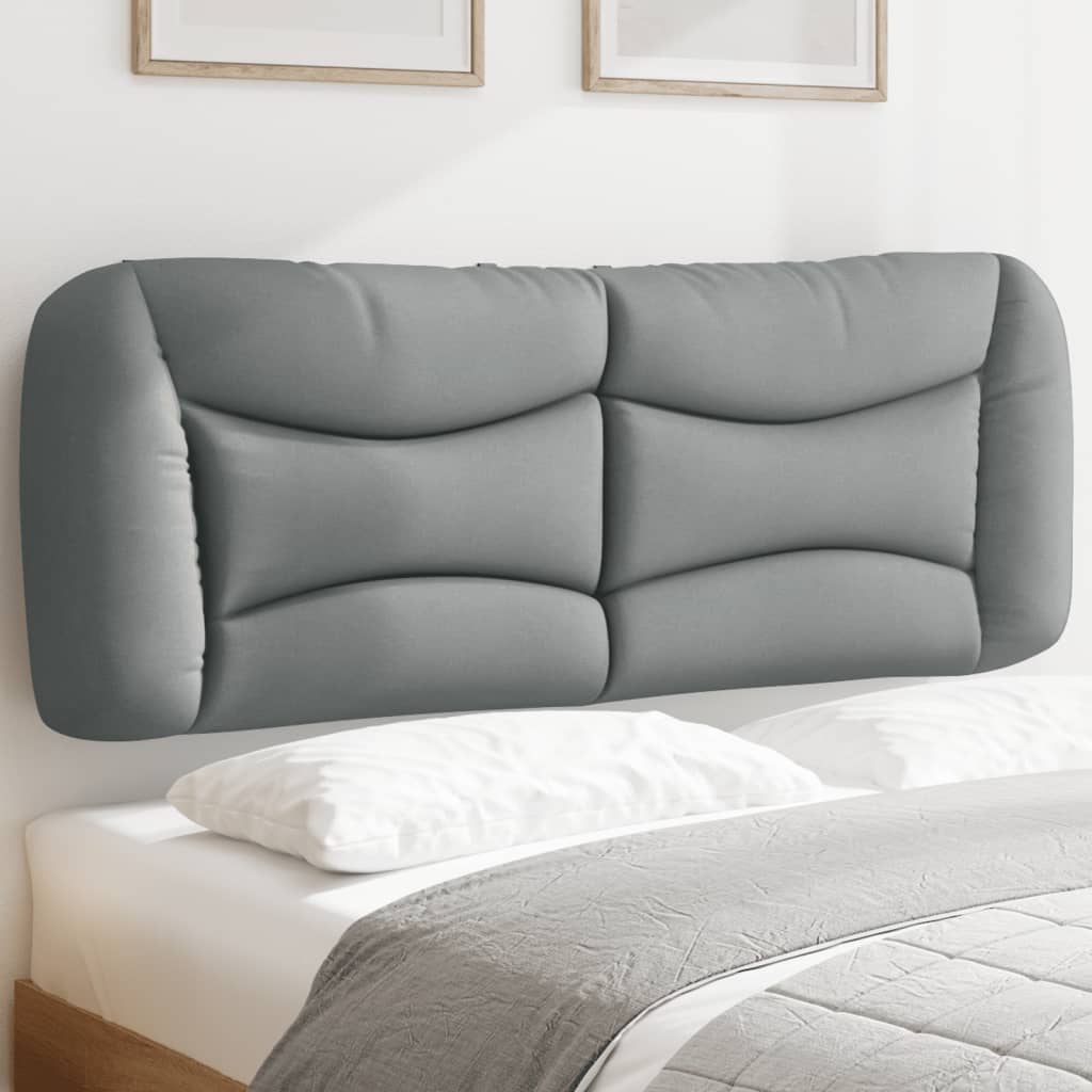 vidaXL Headboard Cushion Light Grey 137 cm Fabric