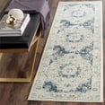 thumbnail image 3 of Safavieh Evoke 6'7" Round Power Loomed Rug in Ivory and Blue, 3 of 10