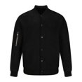 thumbnail image 4 of XZNGL Pullover Sweater Stand Collar Elastic Solid Color Half Sweater for Men Stand-Up Collar Sweater, 4 of 6