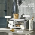 thumbnail image 4 of HOMCOM Entryway Shoe Bench with Storage Drawer Open Shelf Pocket White, 4 of 10