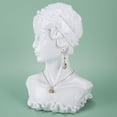 thumbnail image 3 of TISHITA Necklace Earring Display Bust Chain Holder Mannequin for Women Personal Use Home white, 3 of 7