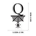 thumbnail image 1 of Spider Halloween Decoration Hang Tag Set with 26 Iron Letters 5.3 cm x 9 cm, Black Rope Included, 1 of 4